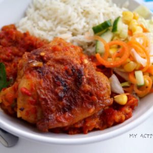Rice and stew
